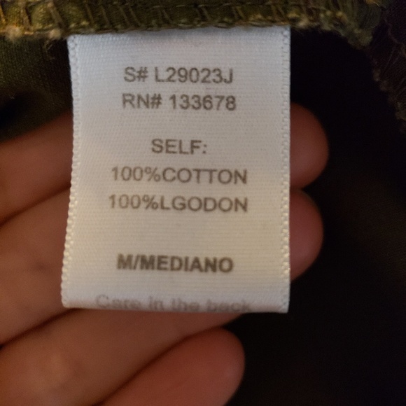 100% Cotton! Love Tree army green utility jacket - Picture 6 of 6